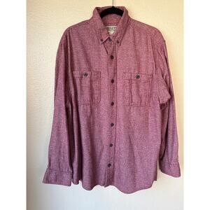 Duluth Trading Co. Men's Long Sleeve Button Up Shirt size large